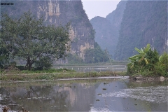 Thai Vi Templeの向かいの風景