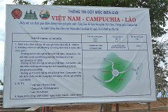 インドシナ交差点 (Landmarks the border Vietnam-Laos-Cambodia)